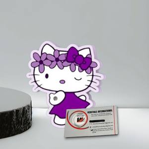 Palette personnalisable carrée magnétique en acrylique, motif Hello Kitty fraise, papillon/diamant, écologique, pour extensions de cils - Product Image 4