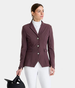 Veste de compétition d'équitation pour femmes OEM, automne/hiver, tissu extensible doux, durable, imperméable, séchage rapide, logo personnalisé - Product Image 4