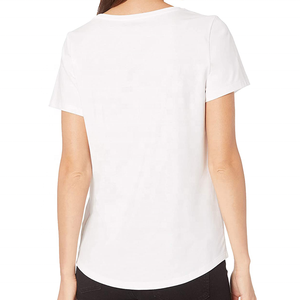 Camiseta Personalizada para Mujer, 100% Algodón, Corte Ajustado, Transpirable, 220g, Nuevo Diseño de Moda 2022 - Product Image 3
