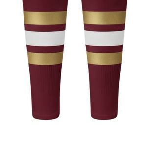 Men Maroon Gold Hockey <b>Socks</b> Polyester Athletic Sports <b>Socks</b> Team Match Uniform <b>Long</b> <b>Socks</b> Training Wear Performance Clothing - Product Image 5