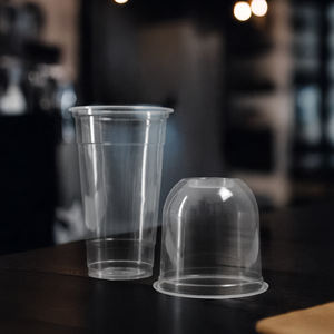 Gobelets en plastique jetables de 95 mm avec couvercles, tailles 16/20/24 oz, pour boissons, desserts, boissons froides, pour la restauration et les événements - Product Image 4