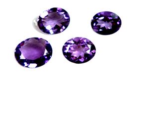 Piedra preciosa suelta de amatista púrpura Natural de alta calidad con forma ovalada hecha a mano, piedra natal de corte facetado para hacer joyas, uso OEM - Product Image 1