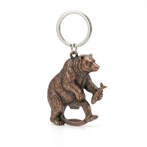 Llavero Abridor de Botellas con Forma de Animal Personalizado — Figura de Mascota en Aleación de Zinc Fundido a Presión en 3D, Acabado Antiguo o Pulido, OEM al por Mayor - Product Image 1