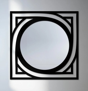 Red <b>Frame</b> Wall Mirror Suitable For Wash Basin Area Adds Bold And Stylish Look To Bathroom Space Wholesale From India - Product Image 2