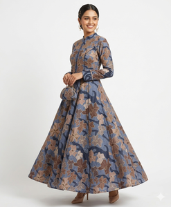 Tela Premium 100% Poliéster Bordada de Secado Rápido, Ecológica, de Alto Gramaje (80 GSM), 43/44 Pulgadas de Ancho, para Blazers/Trajes de Mujer - Product Image 1