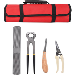 Wholesale Horse Hoof Care Tool Set With Carrying Bag Professional Equine Farrier Trimming Shoeing Kit - Product Image 6