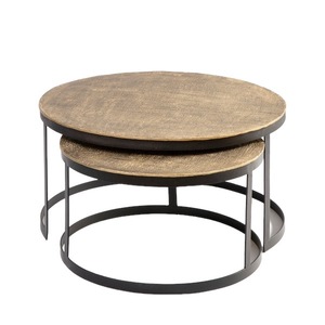 Table basse moderne en métal Unicorn Handicrafts, table centrale industrielle en fer, pliable, portable, pour la maison, le bureau, le salon - Product Image 5