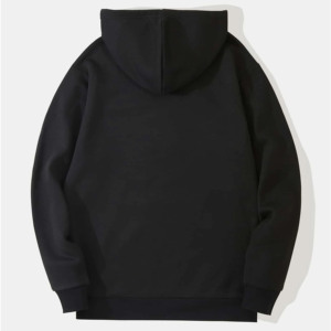 Men's Black Hooded Sweatshirt Heartbeat <b>Gaming</b> <b>Controller</b> Print Casual Cotton Fleece Pocket Regular Fit Eco-Friendly Windproof - Product Image 2