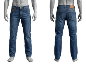 Premium Mens Denim <b>Jeans</b> Straight Fit Vintage Indigo Wash Distressed Fashion Streetwear High Quality <b>Soft</b> Stretch Fabric Rugged - Product Image 2