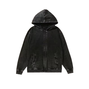 Nouveau sweat à capuche unisexe personnalisé avec fermeture éclair, OEM, manches longues, 100% coton molletonné, respirant, séchage rapide, coupe classique, hiver, USA - Product Image 2