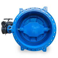 Vanne papillon en fonte ductile GGG50 à actionnement électrique pour eau, huile et gaz, vente directe usine