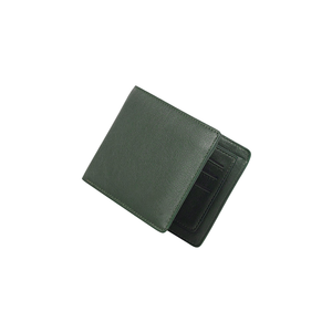 Cartera Unisex de Cuero Genuino, Plegable, Estilo Minimalista, Forro con Múltiples Ranuras para Tarjetas, Marca Personalizada, Multifuncional - Product Image 2