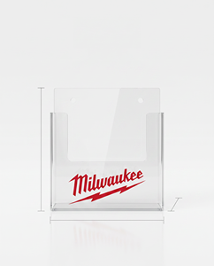 Support de présentation pour brochures en acrylique transparent |   Organisateur publicitaire de comptoir de vente au détail haut de gamme - Product Image 2