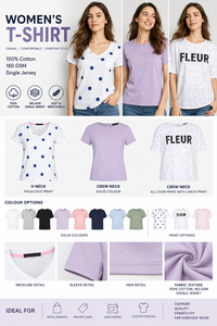 T-shirts décontractés pour femmes grandes tailles, 100% coton, jersey écologique, col rond, imprimé en sérigraphie, collection été ODM Bangladesh - Product Image 5