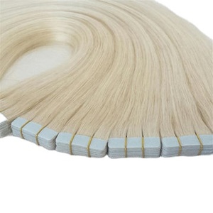 Extensiones de cabello Remy con cinta alineada de cutícula virgen estirada doble al por mayor, extensiones de cabello humano indio natural 100%, todos los colores - Product Image 5