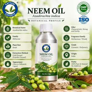 Aceite de semilla de Azadirachta Indica prensado en frío 100% puro - Para formulaciones de cuidado de la piel y el cabello - Proveedor mayorista de la India - Product Image 3