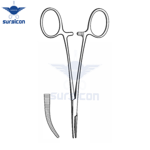 Pinzas Micro Halsted de 12.5 cm (5 Pulgadas), Curvas, Extra Delicadas, de Acero Inoxidable Premium, Hemostáticas, para Microcirugía Plástica - Product Image 2
