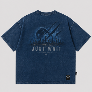Camiseta Gráfica Oversize de Algodón Pesado con Lavado Ácido Estilo Urbano Streetwear Unisex con Hombros Caídos Fabricación Personalizada - Product Image 3