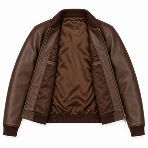 Veste de motard vintage en cuir PU imperméable pour homme, fabrication OEM sur mesure, mode haut de gamme - Product Image 3