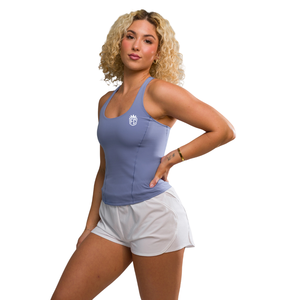 Camiseta Deportiva Ligera para Mujer, Estilo Racerback, Color Morado Iris, Elástica, para Yoga, Gimnasio, Entrenamiento, Ropa Deportiva de Alto Rendimiento - Product Image 2