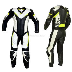 Traje de Cuero Impermeable Personalizado para Motocicleta, Traje de Cuero Protector para Carreras, Traje de Cuero de Una Pieza para Motocicleta, Pantalón y Chaqueta - Product Image 1