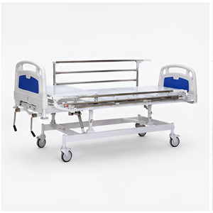 Manual ICU <b>Bed</b> with ABS Panels & Collapsible <b>Side</b> <b>Railings</b> - Product Image 6