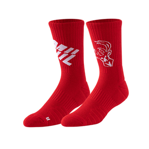 High Quality Crew Basketball Customizable <b>Socks</b> Men's Custom Sports Athletic Spandex/Polyester <b>Breathable</b> Anti-Bacterial <b>Socks</b> - Product Image 5
