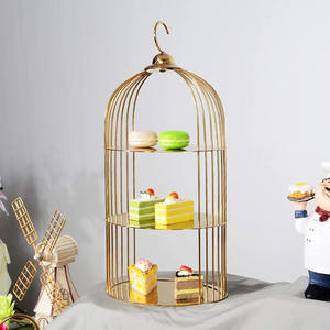 Support à gâteau rond brillant doré, décoration de mariage, support à gâteau en métal robuste, présentoir à desserts, support à cupcakes - Product Image 1