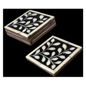 Sous-verres en os incrusté, design de luxe, tapis et supports pour sous-verres en os incrusté, meilleur prix - Product Image 2