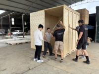 Caisse en bois massif HLC personnalisée pour le déménagement et le stockage |   ISPM15 |   Acacia et contreplaqué |   Surface poncée |   Fabricant vietnamien