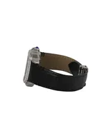 Montre pour homme de haute qualité, mouvement à quartz, en acier inoxydable, avec diamants taillés en carré, style classique, antique, simple et élégant, étanche 10 bars