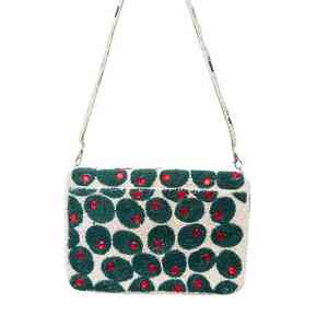 Sac à main artisanal indien de luxe, accessoire de mode décontracté pour le quotidien, avec poignée baguette en perles de verre colorées, accessoire d'art en cristal durable - Product Image 5