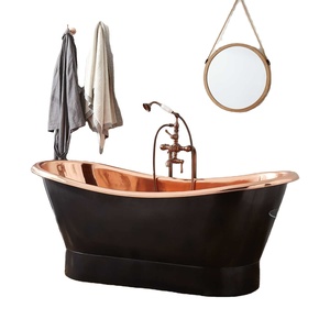 La última bañera de cobre de diseño antiguo hecha a mano de gran diseño de 71 pulgadas hecha por Indian Homes N Gallery Fabricantes y exportadores. - Product Image 1
