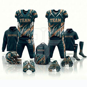 ชุดยูนิฟอร์มอเมริกันฟุตบอลสำหรับผู้ชาย ระบายอากาศได้ดี แห้งเร็ว แขนสั้น ชุดกีฬาแบบคอมโบ สำหรับทีมมืออาชีพ - Product Image 2