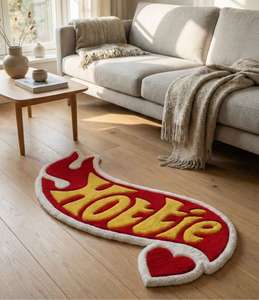 Tapis de luxe moderne en laine, tufté à la main, antidérapant, avec logo personnalisé, doux et décoratif pour chambre, salon et maison - Product Image 4