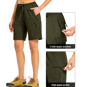 Shorts cargo décontractés pour femmes de haute qualité, multi-poches, confortables, coupe décontractée, pour l'été, vêtements d'extérieur, shorts cargo pour femmes - Product Image 4