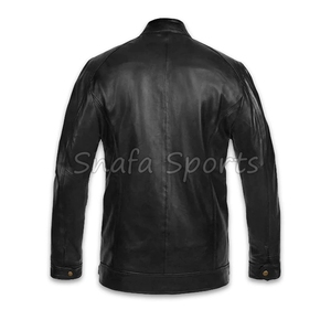 OEM Custom Design Men's Black Bomber <b>Jacket</b> New Style Premium Men Leather <b>Jacket</b> <b>Smart</b> Casual Winter High Quality <b>Jackets</b> - Product Image 2