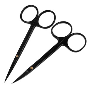 BAFA SURGICAL INSTRUMENTS BSI-SS-9625 Ophthalmic Surgical Scissors Double Eyelid Plastic Surgery Straight Tool <b>Black</b> Instrument - Product Image 4