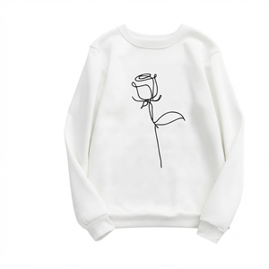 Sudaderas con Logotipo Personalizado de Alta Calidad, Sudadera Informal Transpirable de Manga Larga, Sudadera Holgada de Punto para Mujer - Product Image 1