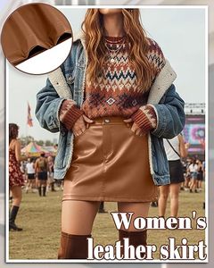 Minifalda de Cuero Personalizada para Mujer, Cintura Alta, Corte Ajustado, con Cierre, Fabricante OEM ODM, Venta al Por Mayor Directa de Fábrica, Pedidos al Por Mayor - Product Image 3