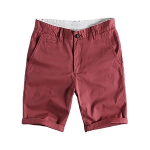 2025 été hommes kaki Shorts usine en gros personnalisé taille moyenne Shorts décontractés Anti-rides non tissé méthode de tissage - Product Image 1