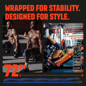 Workout Weightlifting Fitness & Power lifting <b>Support</b> <b>knee</b> <b>strap</b> wraps for weightlifting <b>Knee</b> Wrap For Sale - Product Image 5