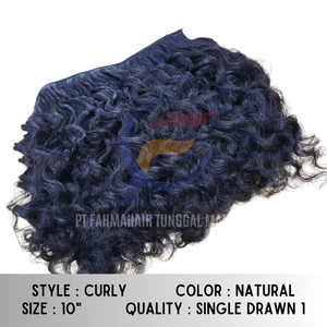 100% Extensions de cheveux Remy vierges humains purs faisceaux de cheveux bouclés naturels indonésiens Double trame cuticule alignée cheveux d'origine - Product Image 6