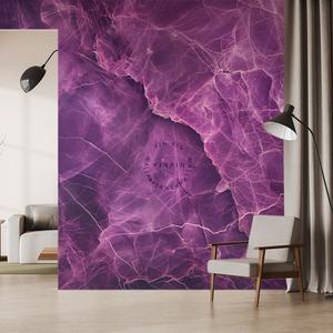 Modern <strong>Purple</strong> <strong>Marble</strong> Lightning Texture 3D <strong>Wallpapers</strong> Waterproof and Anti-Static Home Decor for Living Room - Product Image 4