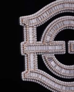 Luxury VVS Mossanite Diamond <b>Pendant</b> Iced Out Hiphop Jewelry <b>Initial</b> Letter 925 Sliver Hiphop Custom Moissanite <b>Pendant</b> - Product Image 2