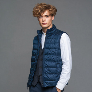 Autumn Winter Vest Sleeveless <b>Padded</b> Puffer Coat Men Stand Collar Sleeveless <b>Padded</b> Vest Men Zipper High Streetwear <b>Padded</b> Vest - Product Image 1