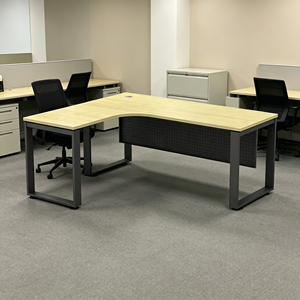 L Shape Conference <b>Table</b> with Metal Legs Modern Design Durable for Home <b>Office</b> and Commercial Use - Product Image 1