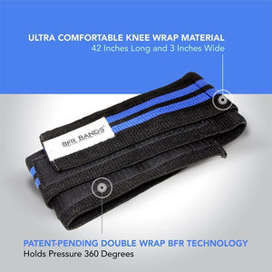 สายรัดยางยืดจำกัดการไหลเวียนโลหิต 2 ชิ้น สำหรับขา สะโพก บั้นท้าย กว้าง 3 นิ้ว แบบพันสองชั้น สำหรับออกกำลังกาย ยกน้ำหนัก เพิ่มประสิทธิภาพ - Product Image 3