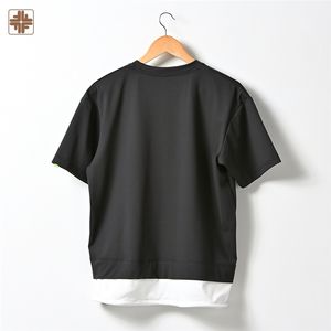 Camisetas de talla grande con estampado personalizado y logotipo OEM para hombre, camisetas holgadas transpirables ecológicas de punto de Hip Hop - Product Image 2