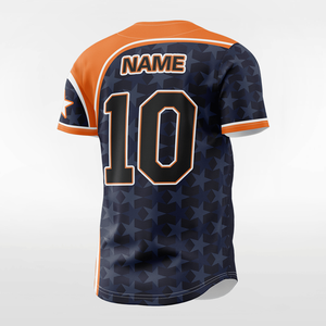 Custom Baseball Jersey Unisex Adult Short Sleeve Sublimated Breathable 100% Polyester Regular Fit Personalized Team Sports - Product Image 2